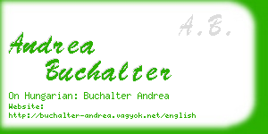 andrea buchalter business card